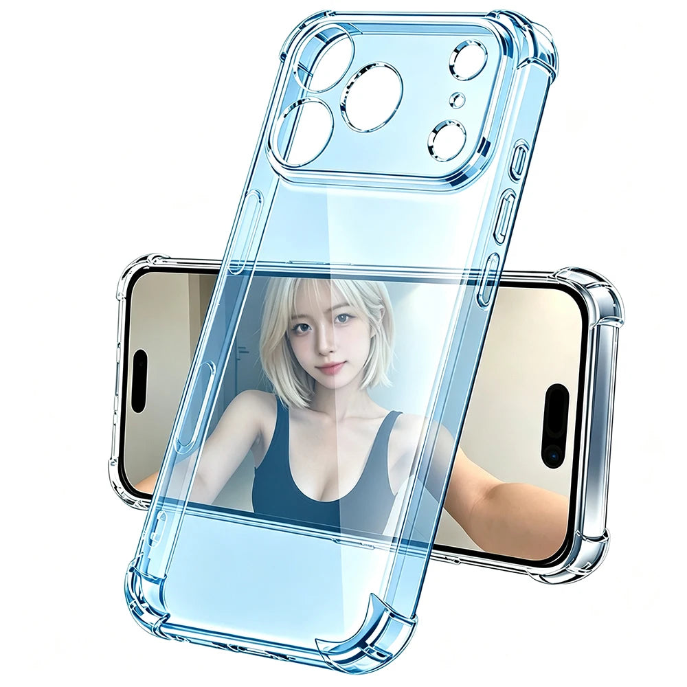 Transparent Shockproof Case with Air-Cushion Corner Bumpers for iPhone 17 Series