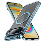 Google Pixel 10 Series Transparent Magnetic Case with Metal Buttons