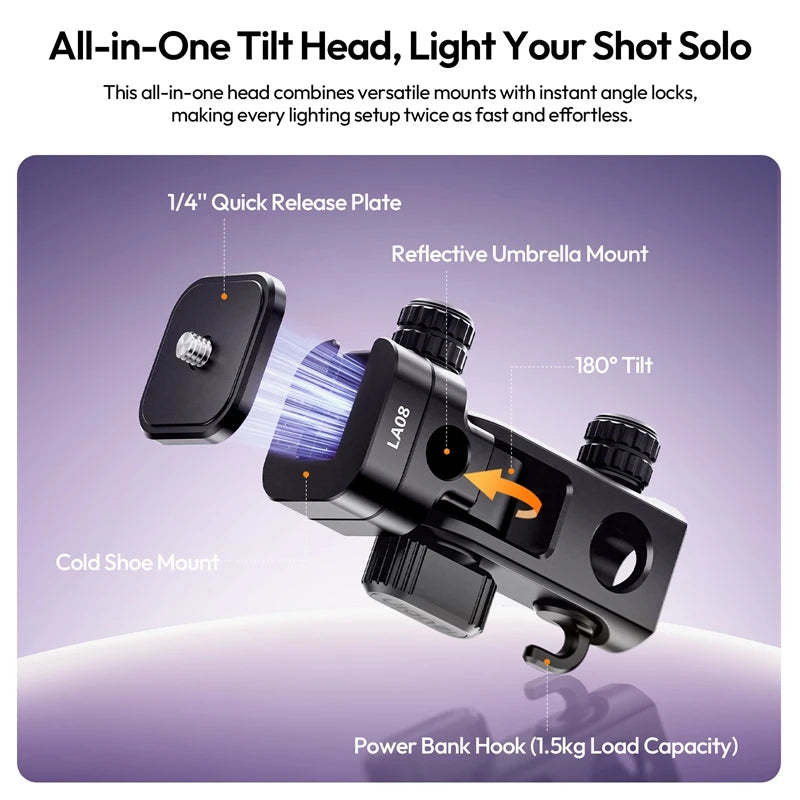 Ulanzi TT43 II Aluminum Light Stand Tripod