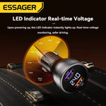 Essager 73W USB-C PD3.0 Car Charger with Digital Display