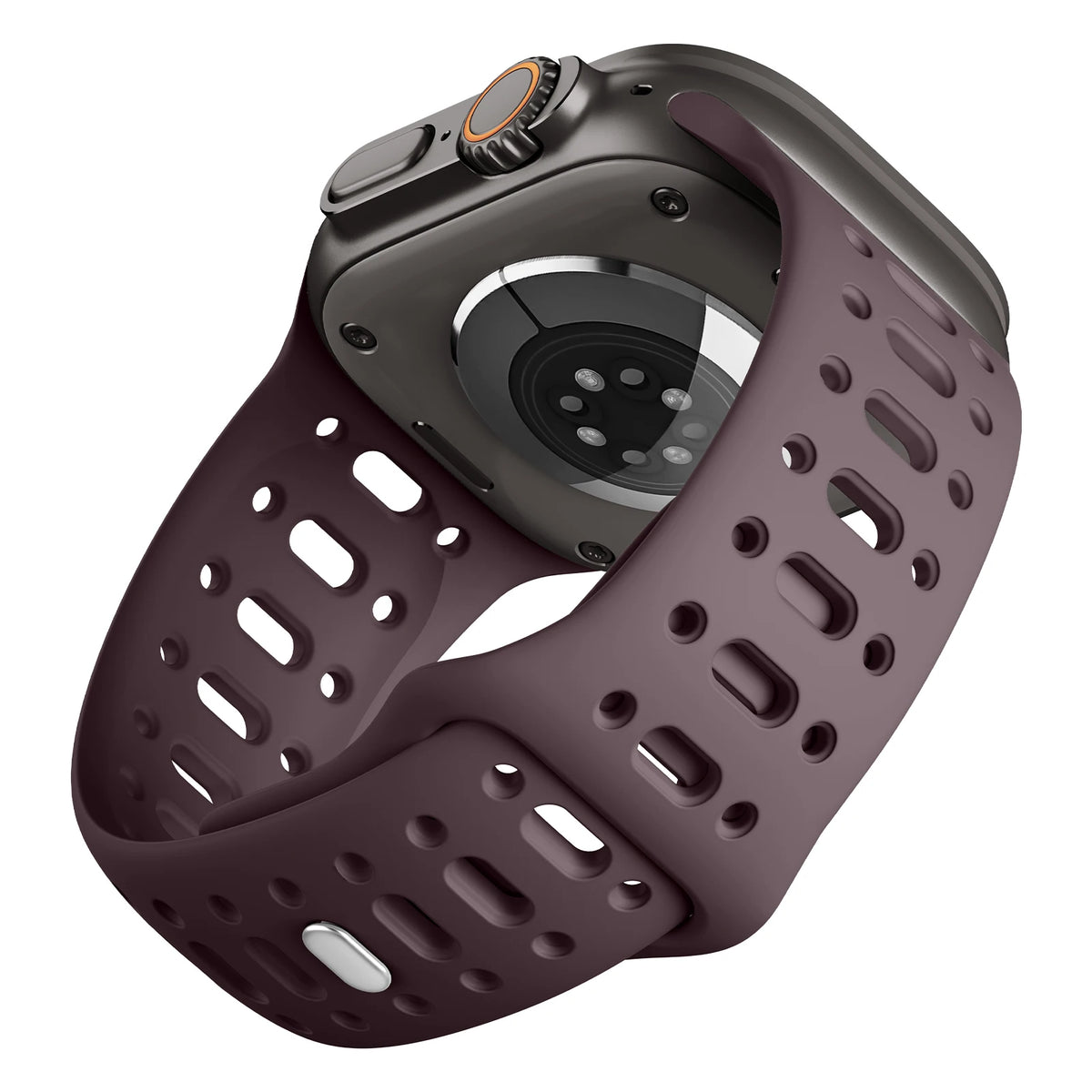 Perforated Silicone Sport Band with Ventilation Holes for Apple Watch