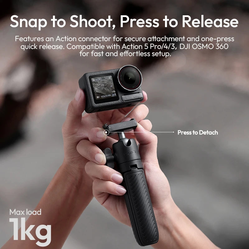 Ulanzi MT66 ClipMate Tripod with Action Connector and Velcro Strap