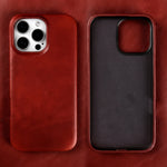 Classic Retro Genuine Leather Case for iPhone 16 Series