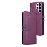 Samsung Galaxy S24 Series Book-Style Leather Case with Card Pocket and Stand