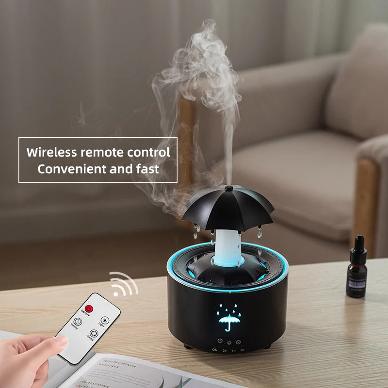 Rotating Umbrella Ultrasonic Humidifier with Remote Control