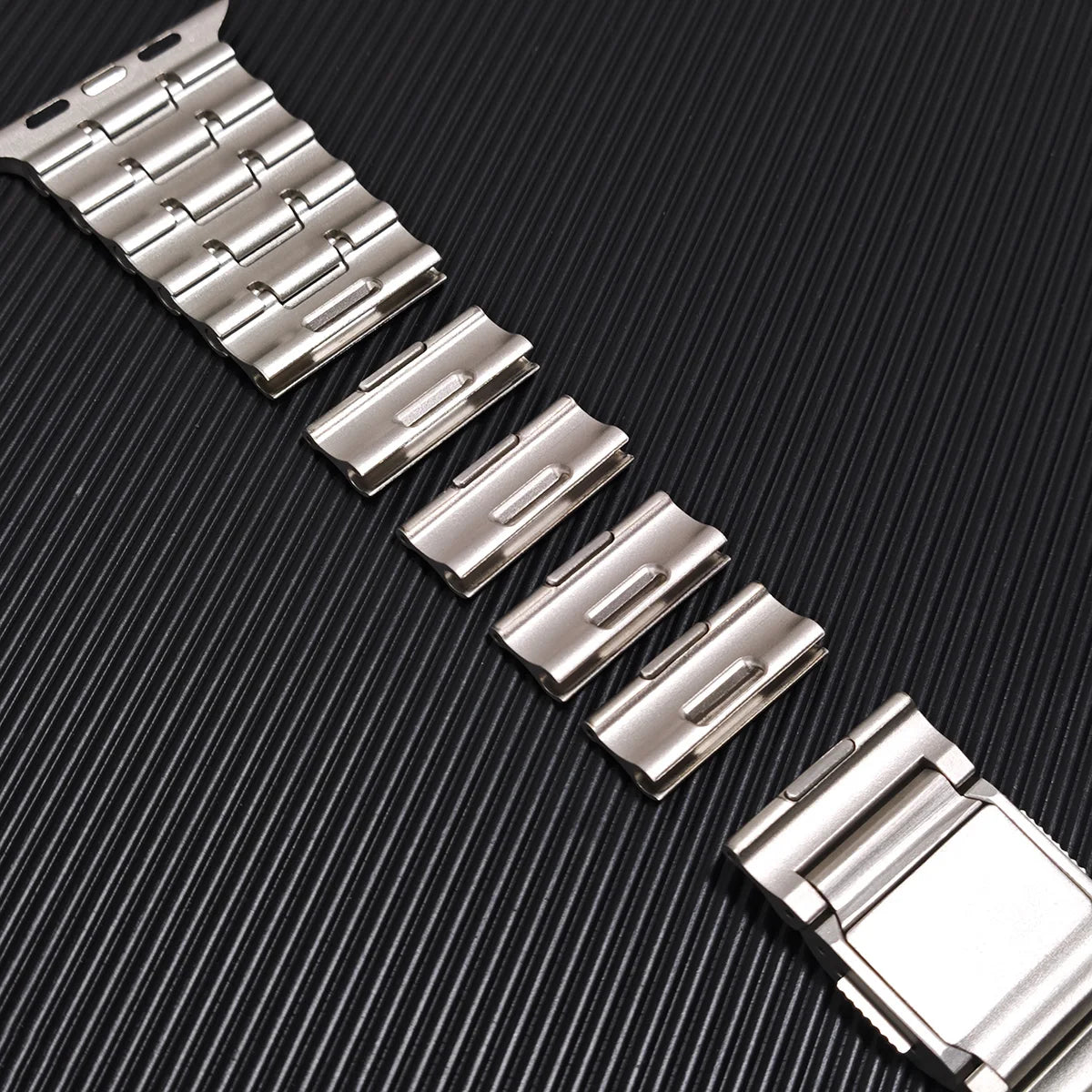 Premium Ocean-Style Stainless Steel Strap for Apple Watch
