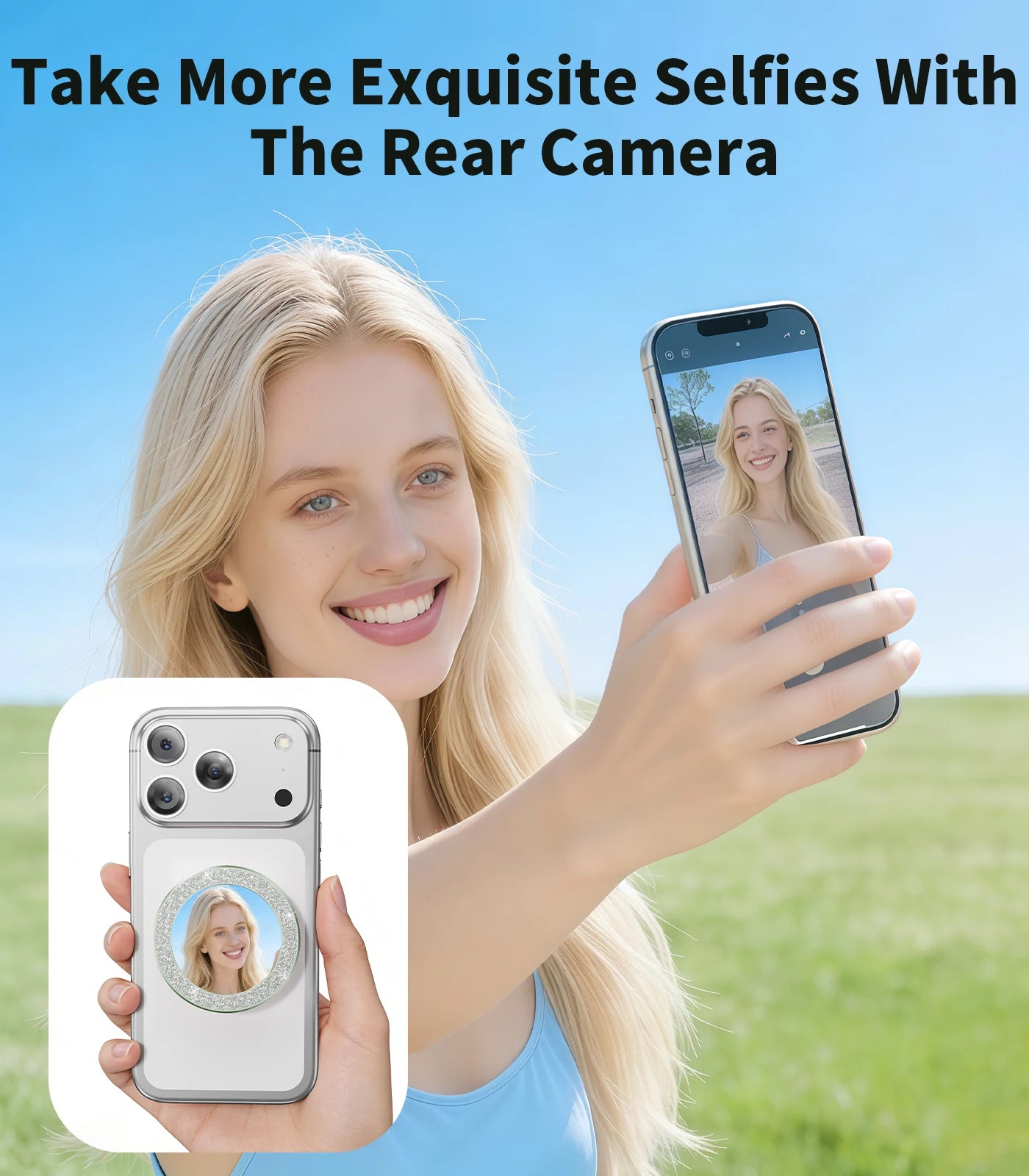Double-Sided Magnetic Phone Grip & Stand
