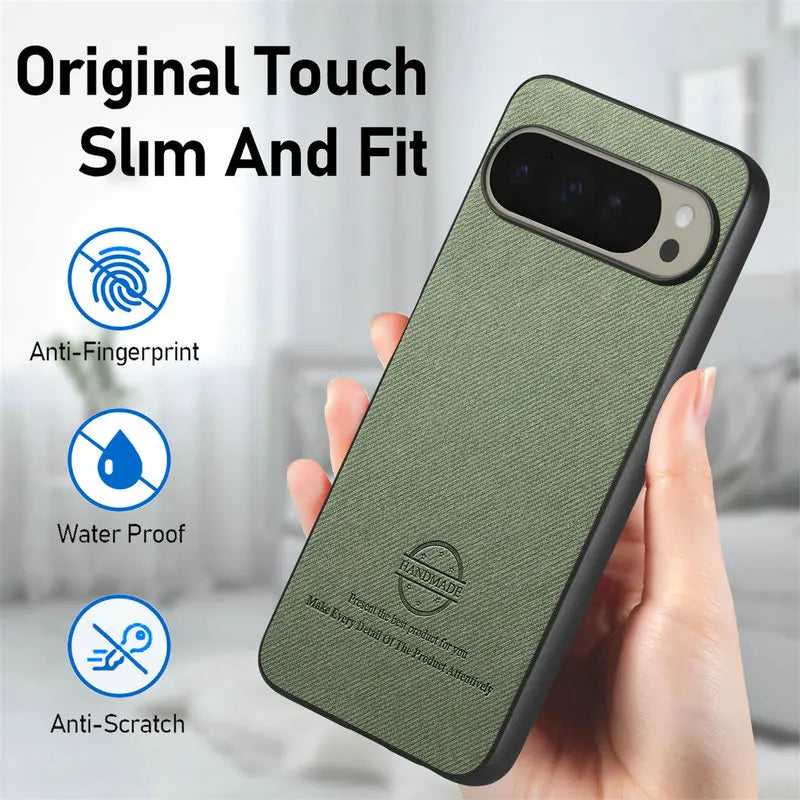 Premium Leather Shockproof Protective Case for Google Pixel 9 Series