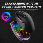 DAREU A955 Tri-Mode Wireless Gaming Mouse with Charging Dock