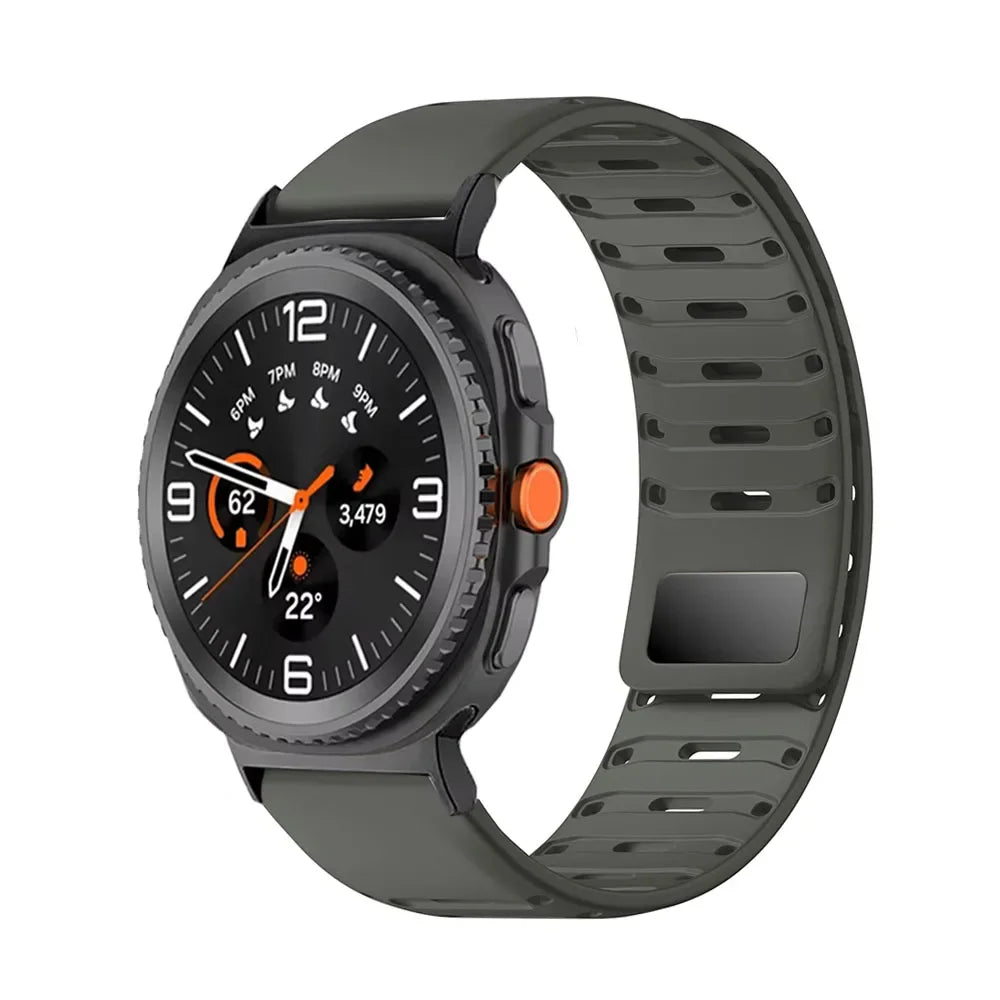 Breathable Magnetic Silicone Strap for Samsung Galaxy Watch 8 / Galaxy Watch 8 Classic