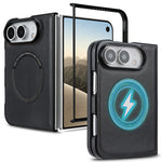 Premium Leather MagSafe Case with Raised Camera Protection for iPhone Duo
