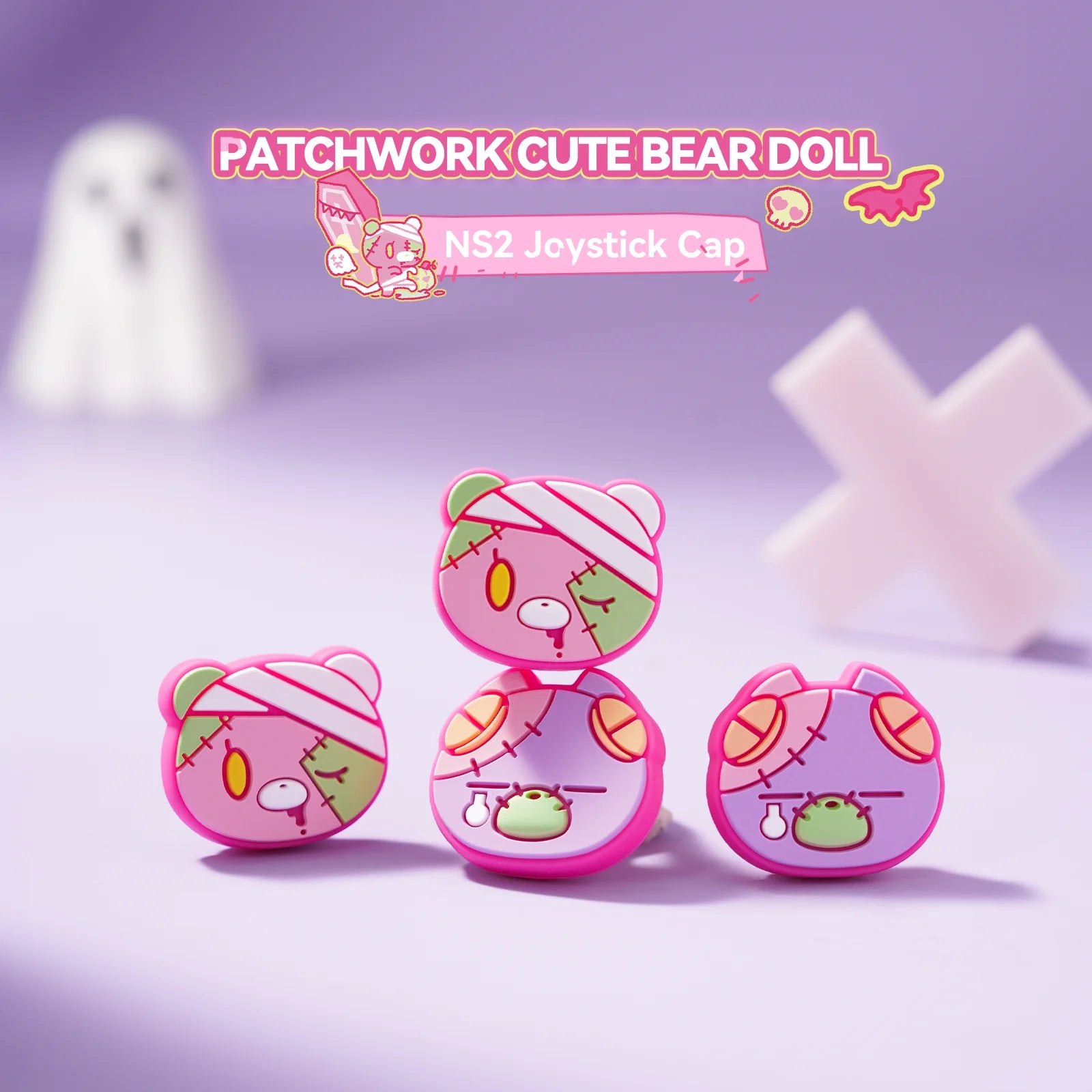 Cute Moe Doll Thumb Grip Caps for Nintendo Switch 2