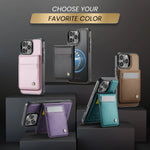 2-in-1 Detachable Wallet Case with RFID-Blocking Card Holder for iPhone 16 Series