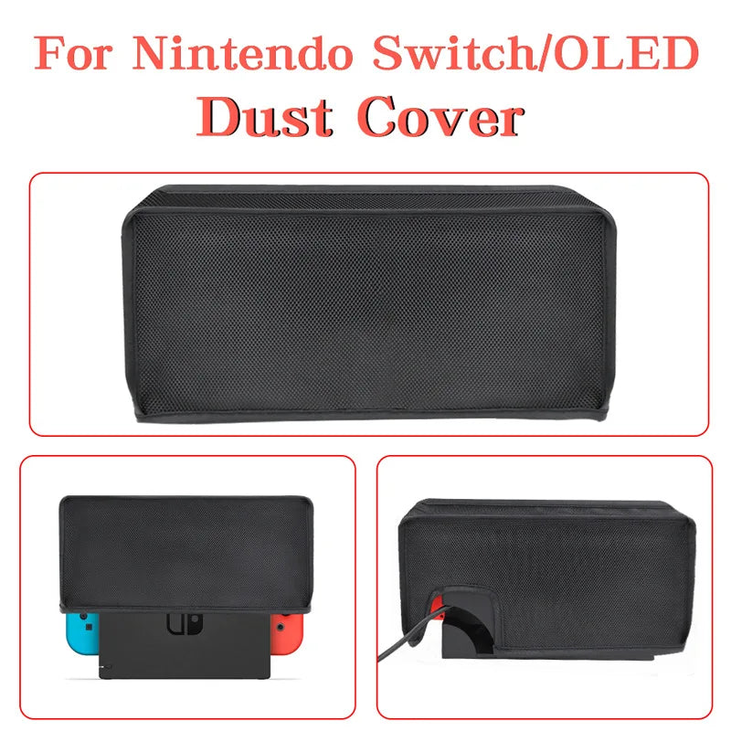 Black Dust Cover for Nintendo Switch & Switch OLED Charging Dock