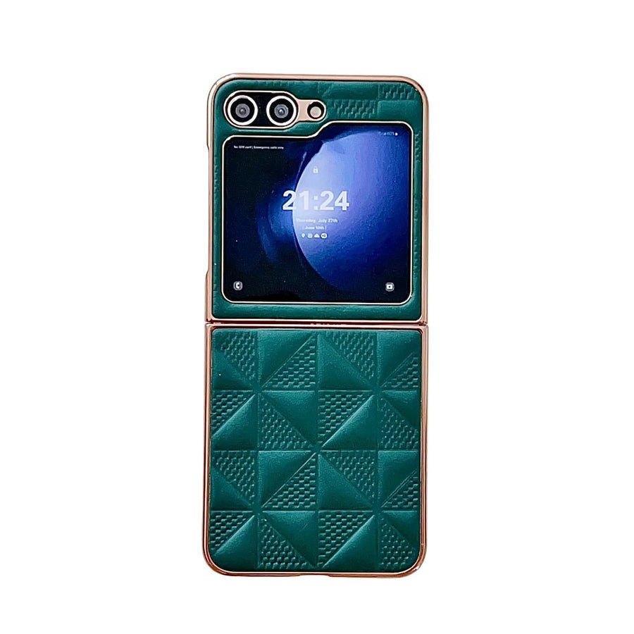 Slim Shockproof PC Phone Case with Holder for Samsung Galaxy Z Flip 6