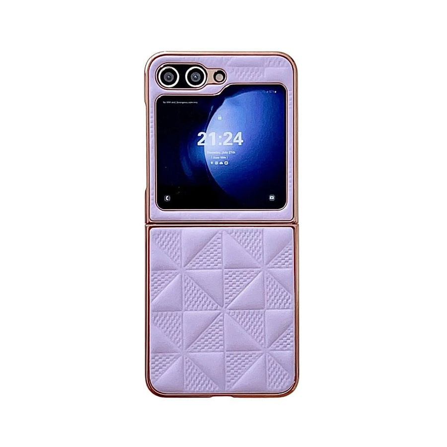 Slim Shockproof PC Phone Case with Holder for Samsung Galaxy Z Flip 6