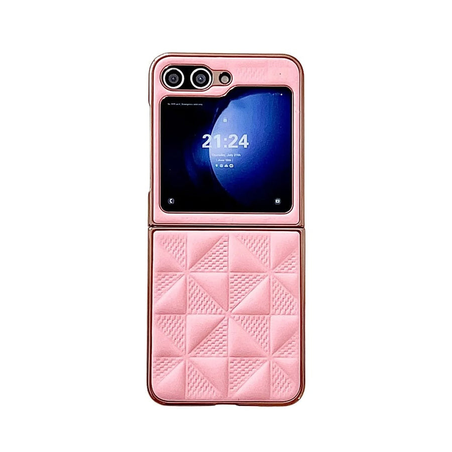 Slim Shockproof PC Phone Case with Holder for Samsung Galaxy Z Flip 6