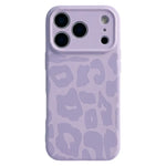 Frosted Leopard Print Silicone Case for iPhone 17 Series