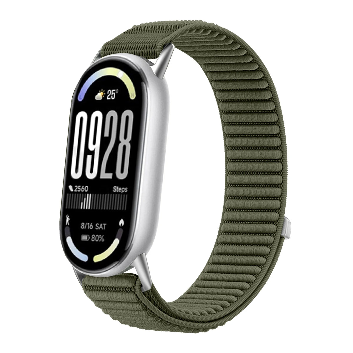 Nylon Breathable Wristband Strap with Hook-and-Loop Closure for Xiaomi Smart Band 11