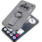 Nothing Phone 3a Hard PC Case with Finger Ring & Elastic Wrist Strap