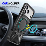 Shockproof MagSafe Case with Built-In Ring Stand for iPhone 17 Series