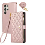 Crossbody Leather Wallet Case for Samsung Galaxy S25 Series