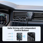 UGREEN Bluetooth 5.4 Car Receiver Adapter with Microphones and Noise Cancellation