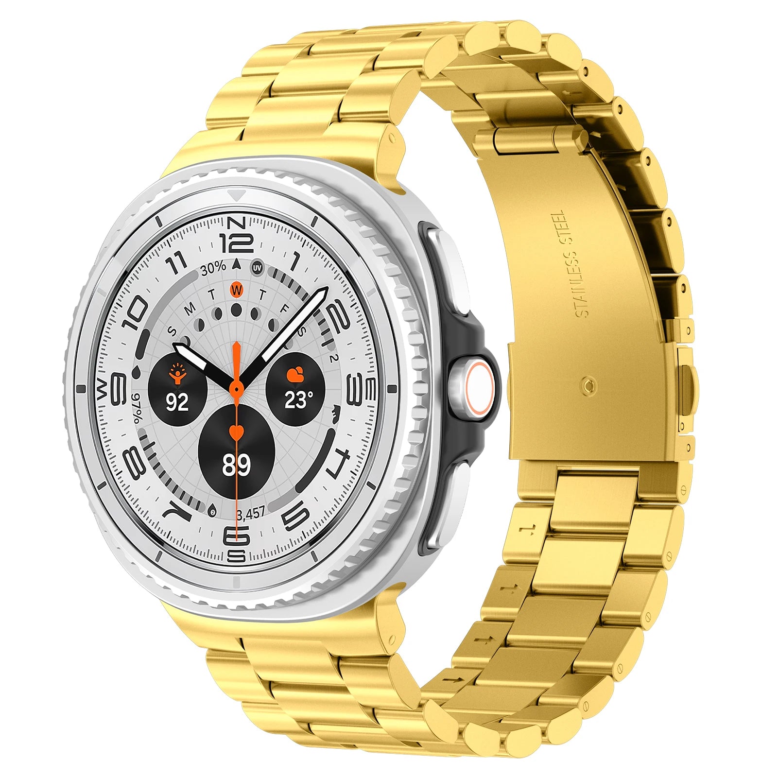 Elegant Stainless Steel Strap for Samsung Galaxy Watch 8 / Galaxy Watch 8 Classic