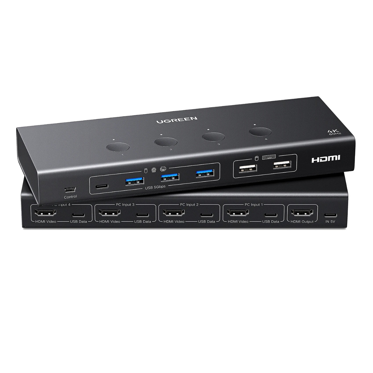 UGREEN 4-Port HDMI KVM Switch 4K@60Hz with USB 3.0