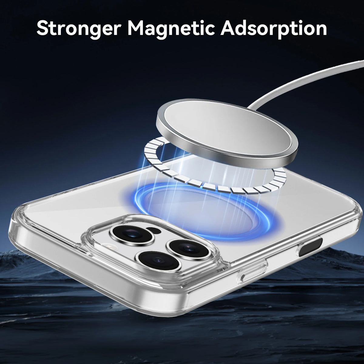 Durable Clear Acrylic MagSafe Case for iPhone 16 Series