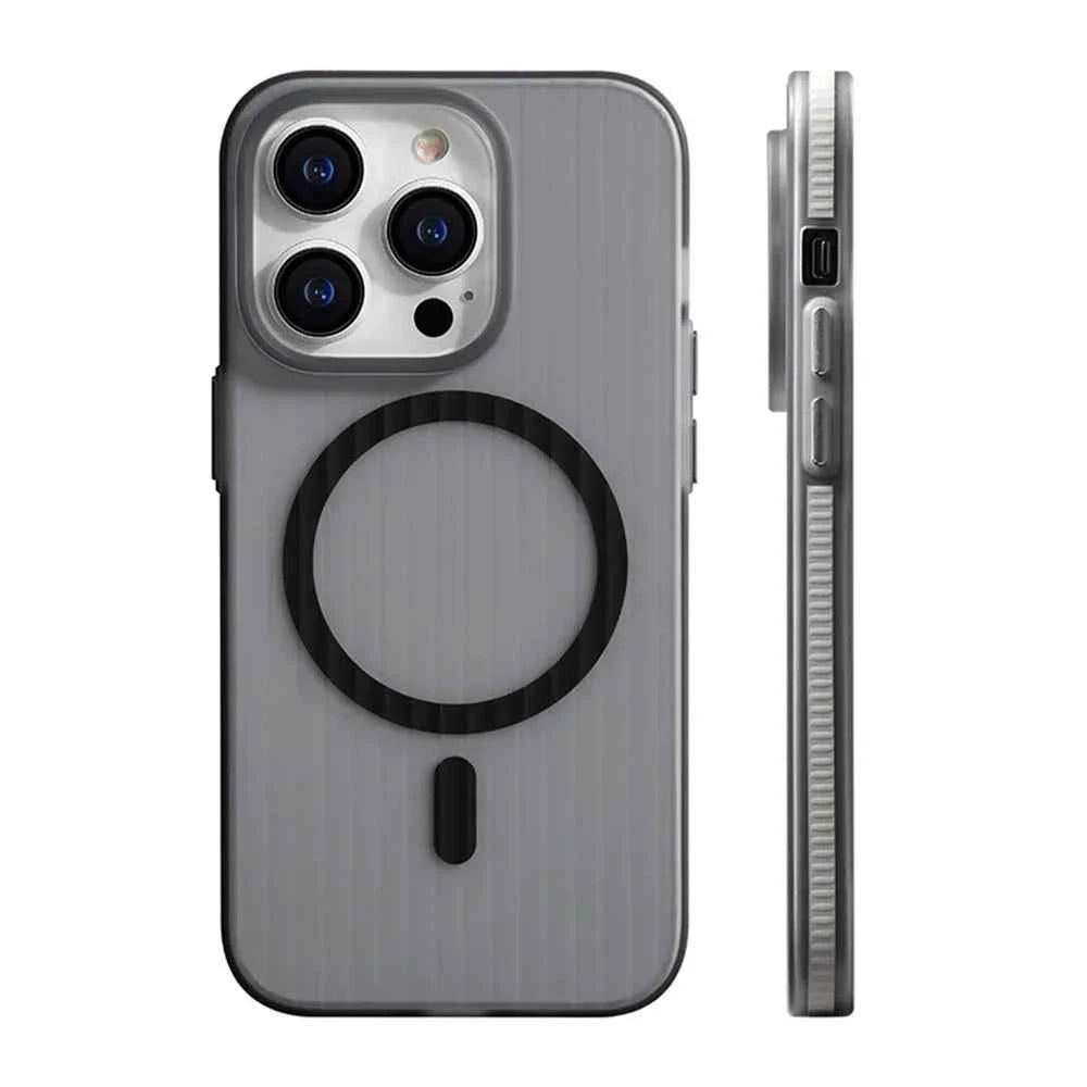 Corrugated Pattern MagSafe Case for iPhone 15 Series