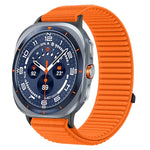 Breathable Nylon Watch Strap with Hook-and-Loop Fastener for Samsung Galaxy Watch Ultra 2