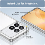 Luxury Clear Silicone Bumper Shockproof Phone Case for Xiaomi POCO X6 and POCO X6 Pro