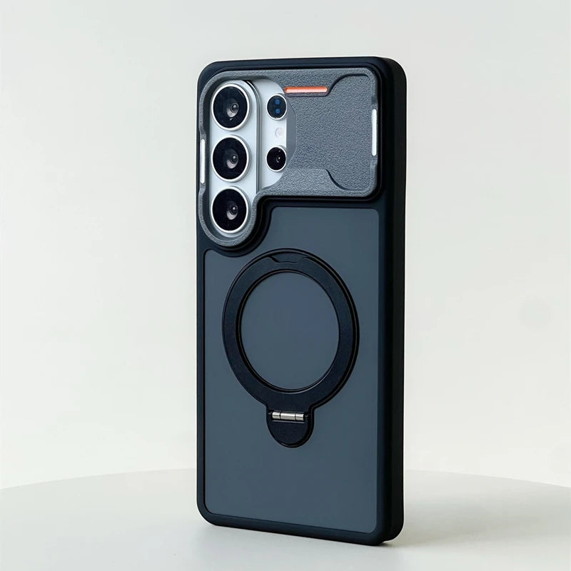 Shockproof Magnetic Case with Ring Stand for Samsung Galaxy S26 Series
