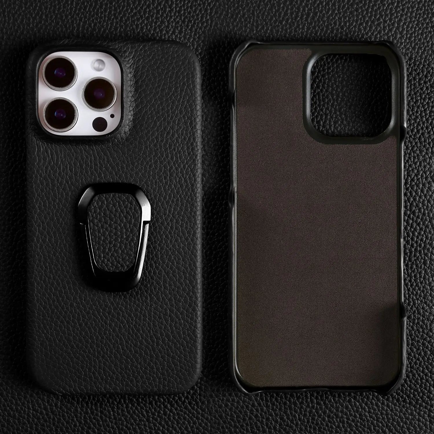 Genuine Leather Protective Case for iPhone 16 Series