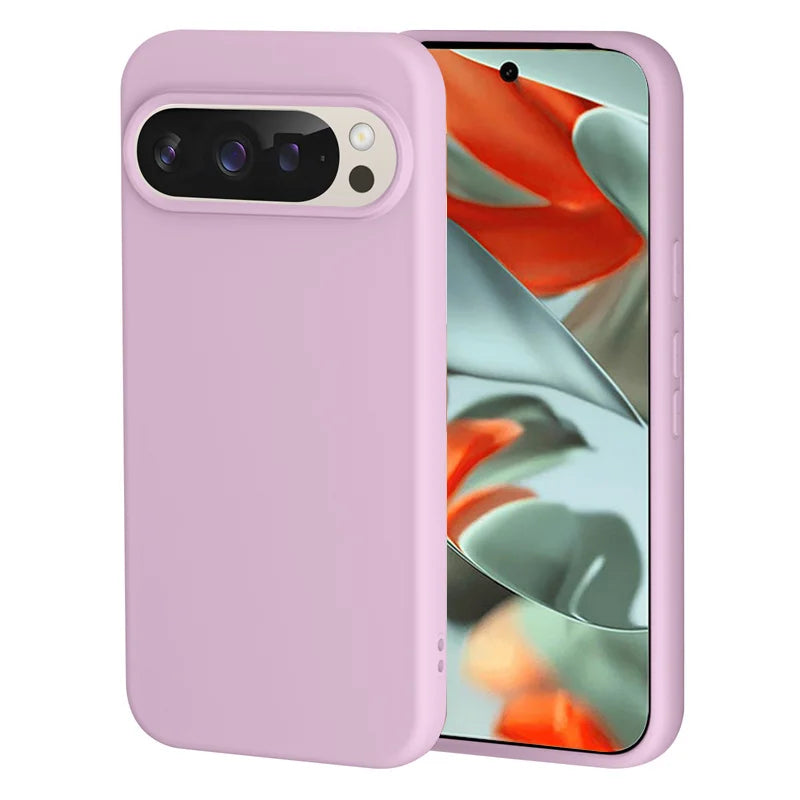 Solid Color Liquid Silicone Case for Google Pixel 9 Series