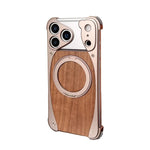 Walnut Wood & Aluminum MagSafe Case for iPhone 17 Pro / Pro Max