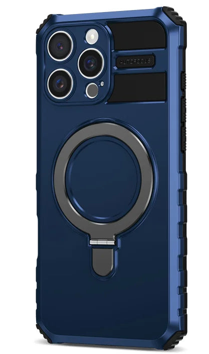 Heavy Duty MagSafe Case with Rotating Stand for iPhone 16 Series
