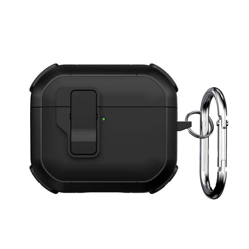 Self-Ejecting Magnetic Headphone Case with Carabine for AirPods 4