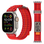 Quilted Nylon Trail Loop Band with Velcro Closure for Apple Watch