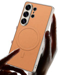 Premium Leather Magnetic Case for Samsung Galaxy S26 Ultra