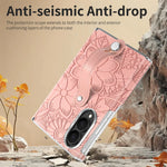 Fashion Embossed Leather Case with Wrist Strap for Samsung Galaxy Z Fold 8