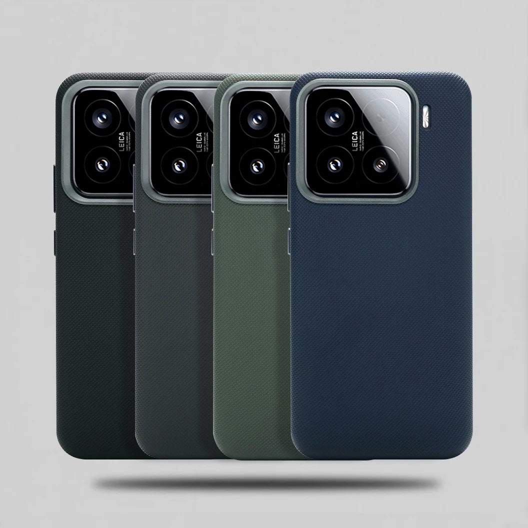 Luxury Diamond Texture PU Leather Matte Case for Xiaomi 15 Series