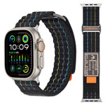 Quilted Nylon Trail Loop Band with Velcro Closure for Apple Watch