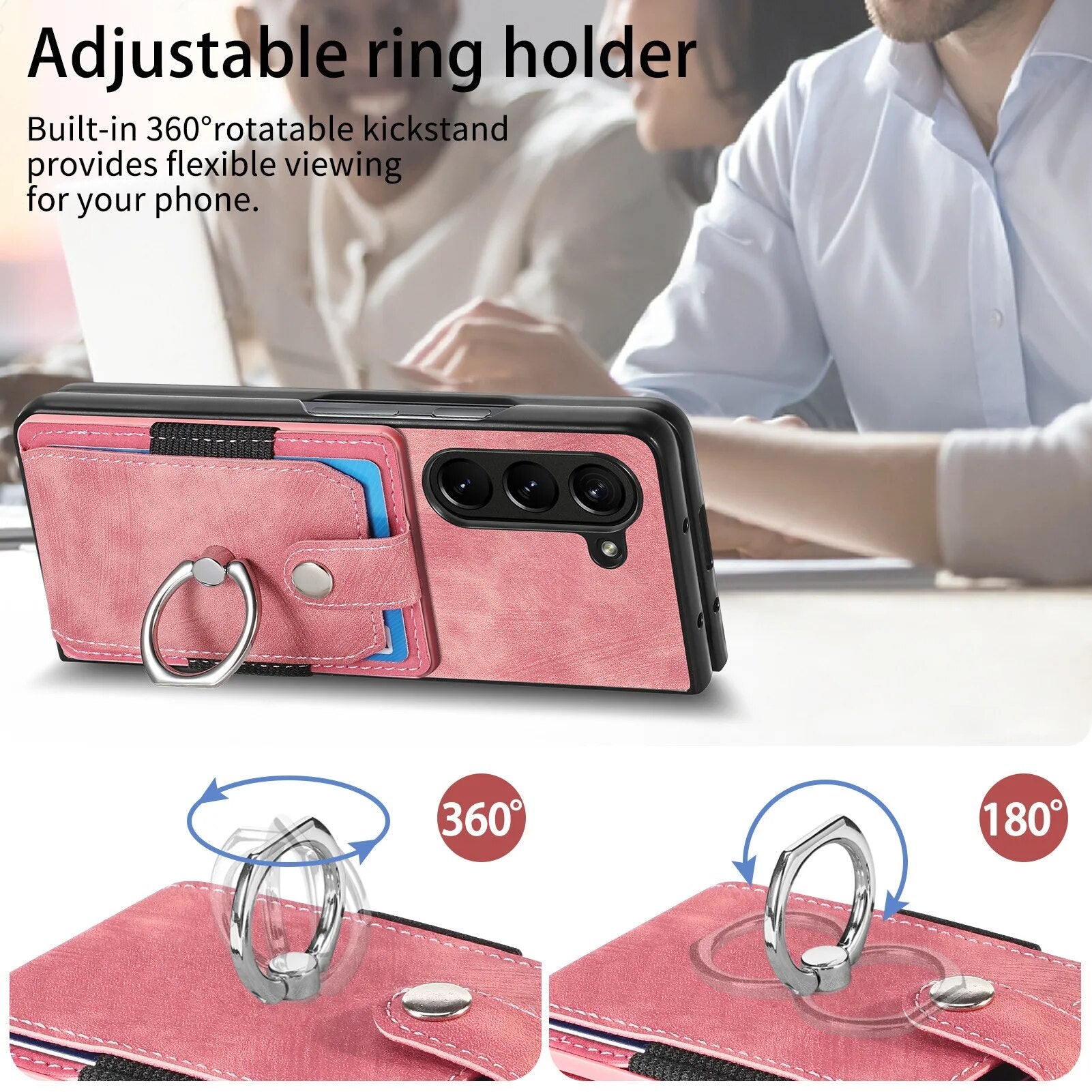 Vintage Leather Bag Phone Case for Samsung Galaxy Z Fold 5