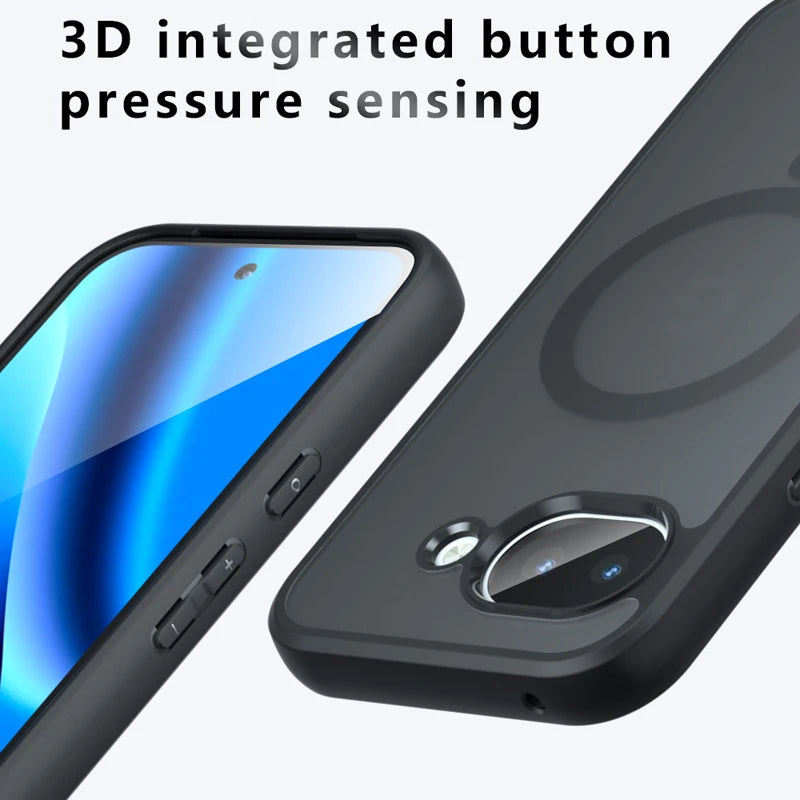 Google Pixel 10a Frosted Skin Feel Protective Magnetic Case