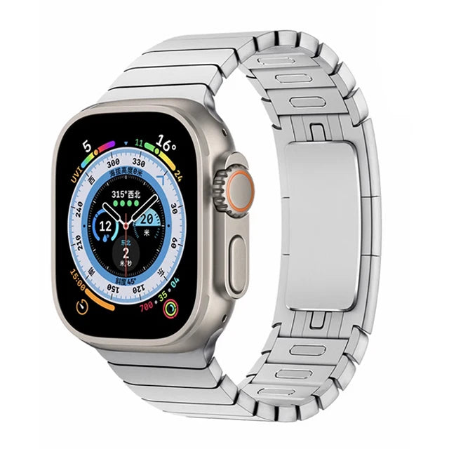 Adjustable Stainless Steel Link Bracelet for Apple Watch