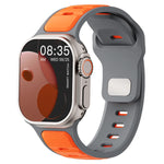 Perforated Silicone Sport Band with Ventilation Holes for Apple Watch