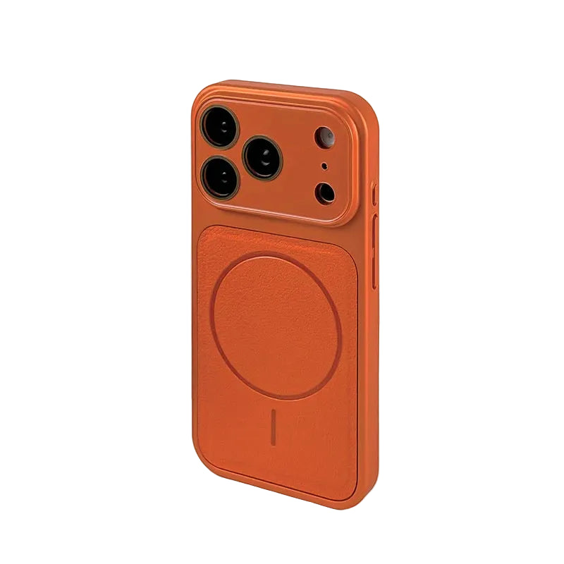 MagSafe Compatible Lychee Texture Case for iPhone 17 Series