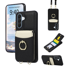 Dual Detachable Lanyard Crossbody Wallet Case for Samsung Galaxy A56